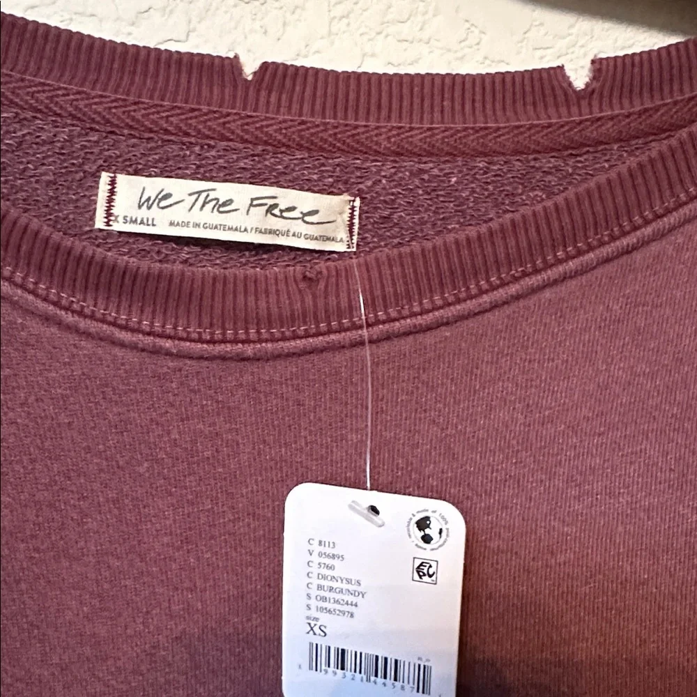 NWT Free People We The Free | Camden Sweatshirt Pullover | XS